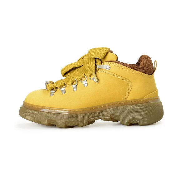 Burberry Men's "Trek Boot" Manilla Leather Hiking Boots Shoes US 8 EUR 41 - Picture 2 of 8